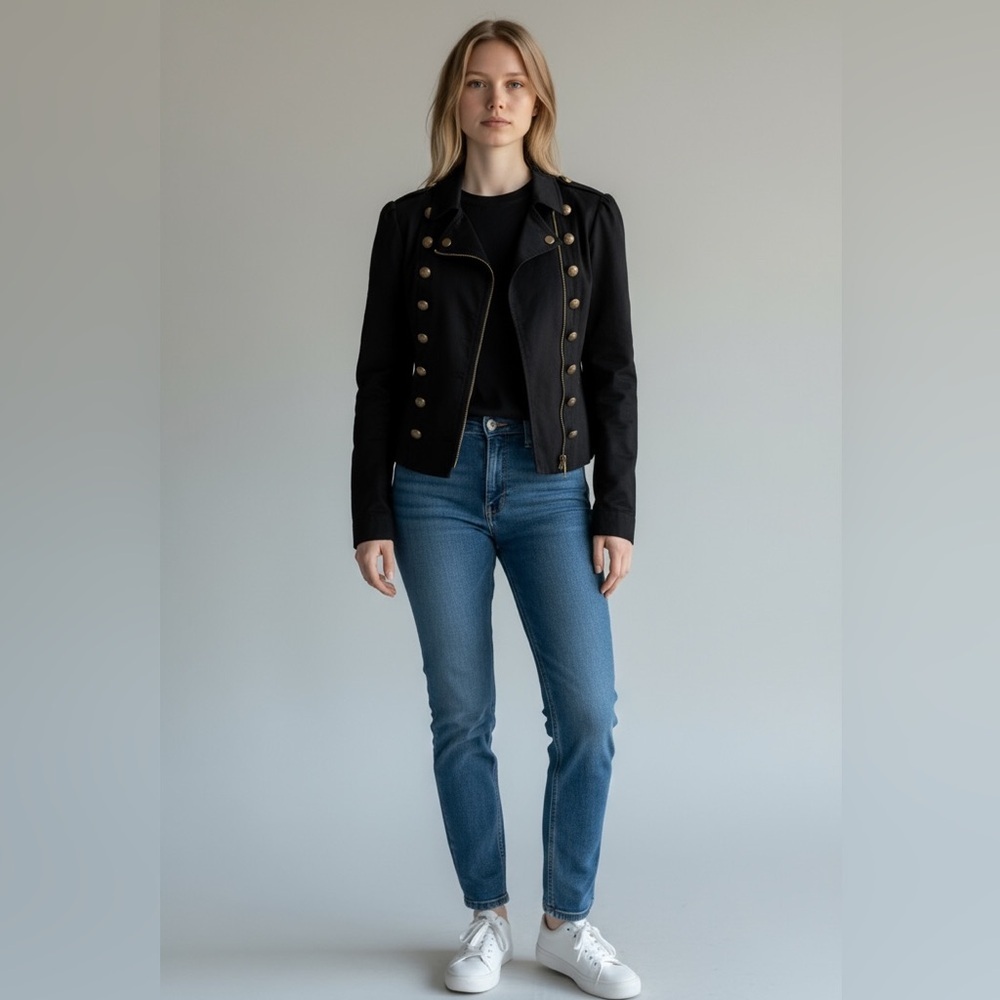 Vintage Juicy Couture Black Double-Breasted Jacket